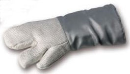 Hitzeschutzhandschuhe-HT-Glasgewebe- 3 Finger länge 30 cm  Hitzeschutz bis 1100°