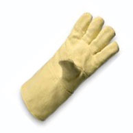 Aramid-Gewebe-Handschuh 5 Finger Länge 30 cm Hitzeschutzhandschuh bis 500°