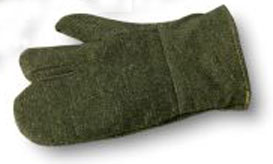 Preox-Aramidgewebe-Handschuh 3 Finger Länge 40 cm Hitzeschutzhandschuh bis 650°